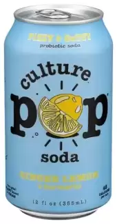Culture Pop, Probiotic Soda Ginger Lemon And Turmeric, 12 Oz(Case Of 12)