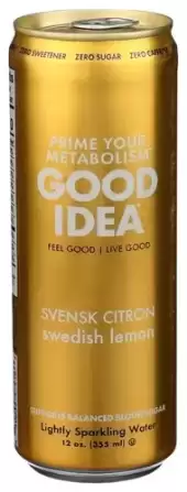 Good Idea, Sparkling Water Citron Lemon, 12 Oz (Case Of 12)
