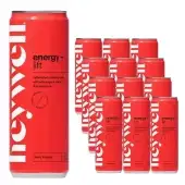 Heywell Sparkling Water Energy & Lift Cherry Limeade 12 Fl Oz