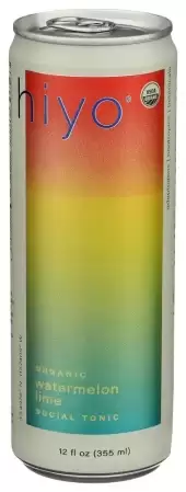 Hiyo Organic Functional Non-Alcoholic Seltzer Watermelon Lime, 355Ml