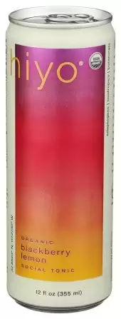 Hiyo Organic Non-Alcoholic Functional Seltzer Blackberry Lemon, 355Ml
