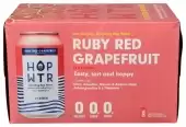 Hop Water, Sparkling Water Ruby Red Grapefruit, 72 Oz(Case Of 4)