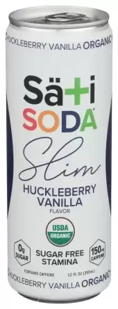 Khch02420422 12 Fl Oz Slim Organic Huckleberry Vanilla Soda