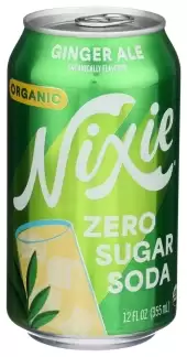 Nixie, Soda Ginger Ale Zero Sugar, 12 Oz (Case Of 12)