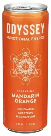 Odyssey Sparkling Functional Energy Drink, Mandarin Orange 12 Fl Oz Can