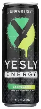Yesly Energy Green Apple, 12 Oz