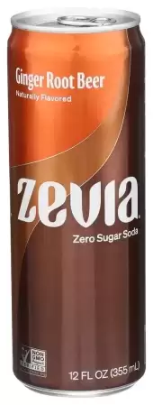 Zevia, Ginger Root Beer Soda, 12 Oz (Case Of 12)