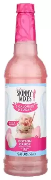 Jordan S Skinny Mixes Fantasy Collection Cotton Candy Liquid Syrup 25.4 Fl Oz