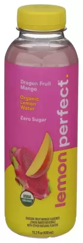 Lemon Perfect, Hydrating Lemon Water Dragon Fruit Mango, 15.2 Oz(Case Of 12)