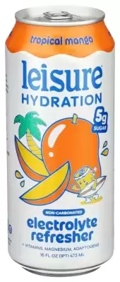 Leisure Project, Trop Mango Electrolyte Water, 16 Oz (Case Of 12)