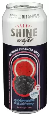 Shine Water, Zero Sugar Watermelon Blackberry Vitamin Water, 16 Fl Oz