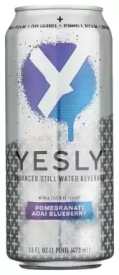 Yesly Functional Water, Pomegranate, Acai, Blueberry Water, 16 Oz