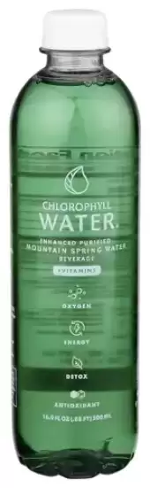 Chlorophyll Water, Purified Mountain Spring Water, 16.9 Oz(Case Of 12)