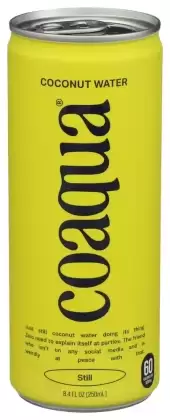 Coaqua, Original Super Premium Coconut Water, 8.4 Oz(Case Of 6)