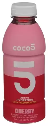 Coco5, Cherry Coconut Water, 16.9 Oz(Case Of 12)
