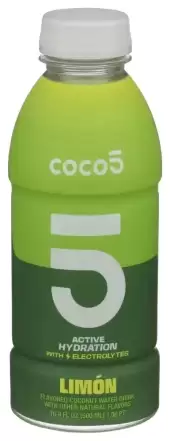 Coco5, Limon Coconut Water, 16.9 Oz(Case Of 12)