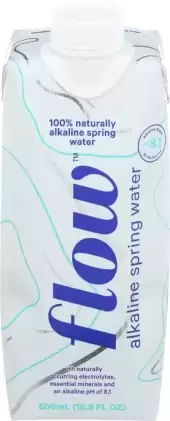 Flow Water, Spring Water Natural Alkaline, Case Of 12 X 16.9 Oz