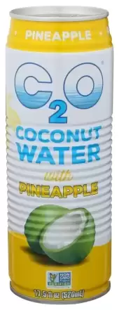 C20 Pure Coconut Water, Coconut Wtr Pinapl Pulp, Case Of 12 X 17.5 Oz