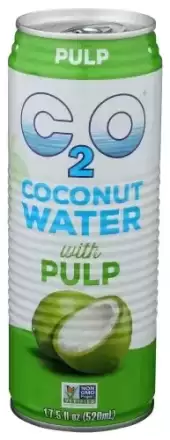C20 Pure Coconut Water, Pure Coconut Water With Pulp, Case Of 12 X 17.5 Oz