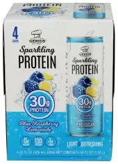 Genius Gourmet Sparkling Protein Rtd Blue Raspberry Lemonade 12 Fl Oz Each / 