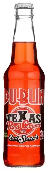 Retro Soda Sweetened With Pure Cane Sugar 12Oz Glass Bottles (Dublin Retro Red Cream Soda)