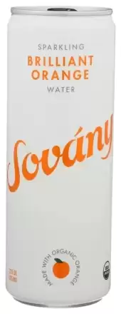 Sov?ny Sparkling Water Usda Organic -Brilliant Orange ? Brilliantly Fresh And Fruity With All The Ma