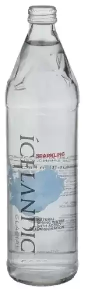 Icelandic Glacial Sparkling Mineral Water Glass Bottle, 750Ml