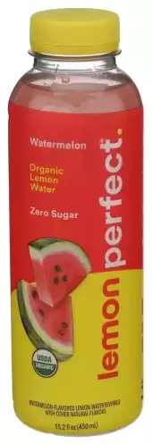 Lemon Perfect, Organic Lemon Water Watermelon, 15.2 Oz (Case Of 12)