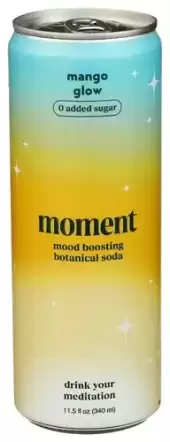 Moment Sparkling Adaptogens & Botanical Drink Mango Chili 11.5 Fl Oz