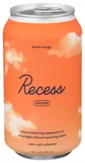 Recess Magnesium Infused Mood Sparkling Water Blood Orange, 355Ml