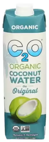 C20 Pure Coconut Water, The Original Organic Coconut Water, 33.8 Oz (Case Of 12)