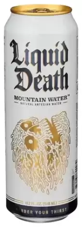 Liquid Death Mountain Water Spring Water 19.2 Oz (4)