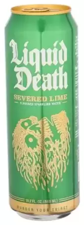 Liquid Death Severed Lime Lime Sparkling Natural Mineral Water 19.2 Oz 1 Pk