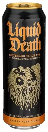 Liquid Death Squeezed To Death Sparkling Natural Mineral Water 19.2 Fl. Oz. (4)