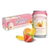 Waterloo Sparkling Water, Banana Berry Bliss Naturally Flavored, 12 Fl Oz Cans ? Zero Calories And Z