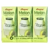 Binggrae, Flavored Milk Drink, Melon , 6 Cartons, 6.8 Fl Oz (200 Ml) Each