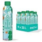 Pathwater, Holiday Limited Edition Bottle Water, 25 Oz(Case Of 12)