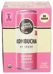 2412897 Organic Sugar Free Raspberry Lemonade Kombucha Drink, 48 Fl Oz - 