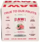 Bawi Sparkling Agua Fresca Sparkling Water, Plant-Based, Low Calorie, Less Sugar, Mexican Drink Made