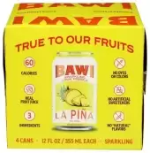 Bawi Sparkling Agua Fresca Sparkling Water, Plant-Based, Low Calorie, Less Sugar, Mexican Drink Made