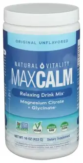 Natural Vitality Calm - Original Unflavored Vitamin, 350 Mg, 16 Oz Powder