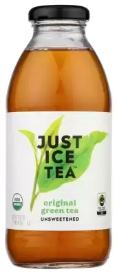 Just Ice Tea, Organic Unsweetened Original Green Tea, 16 Oz
