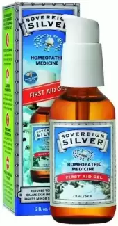 Sovereign Silver First Aid Gel Topical Healing Vitamin, 2 Fl Oz Gel