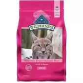 Blue Buffalo Wilderness Natural High Protein Dry Food for Adult Cats Salmon 4-lb Bag