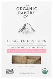 Pink Himalayan Salt Flaxseed Crackers