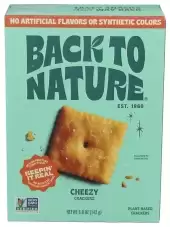 Back To Nature, Crackers, Cheezy, 5 Oz (142 G)