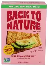 Back To Nature Multigrain Flatbread Crackers Pink Himalayan Salt 5 Oz