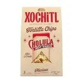 Xochitl Tortilla Chips Cholula Hot Sauce Flavored - Thin & Crispy White Corn Chips, Mexican-Style, G