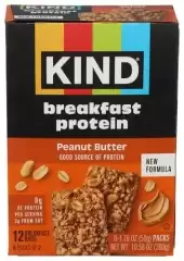 Kind Breakfast Protein Bars, 8G Protein, Gluten Free, Peanut Butter, 6 Count
