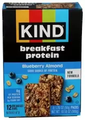 Kind Breakfast Protein Bars, 8G Protein, Gluten Free Blueberry Almond, 6 Count